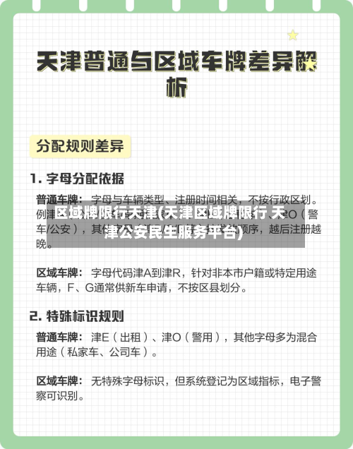 区域牌限行天津(天津区域牌限行 天津公安民生服务平台)