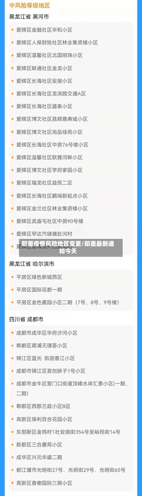 即墨疫情风险地区变更/即墨最新通知今天-第3张图片