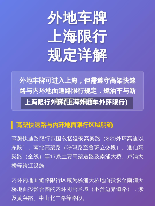 上海限行外环(上海外地车外环限行)