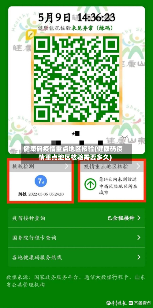 健康码疫情重点地区核验(健康码疫情重点地区核验需要多久)-第3张图片