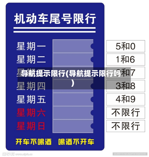 导航提示限行(导航提示限行吗)-第2张图片