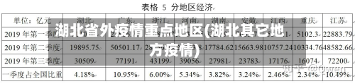 湖北省外疫情重点地区(湖北其它地方疫情)