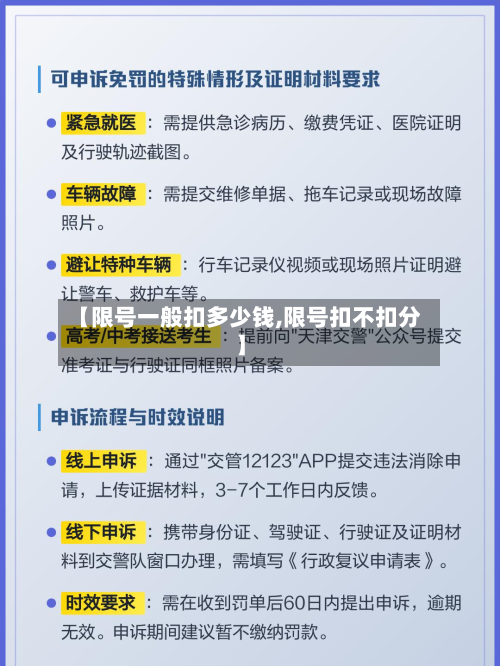 【限号一般扣多少钱,限号扣不扣分】