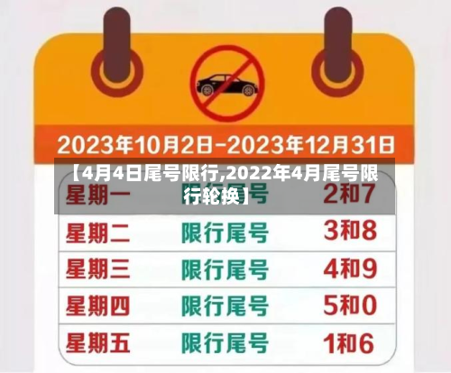 【4月4日尾号限行,2022年4月尾号限行轮换】