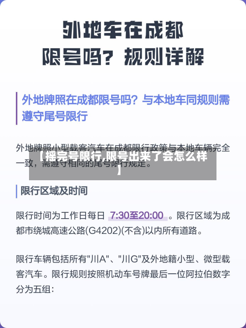 【摇完号限行,限号出来了会怎么样】