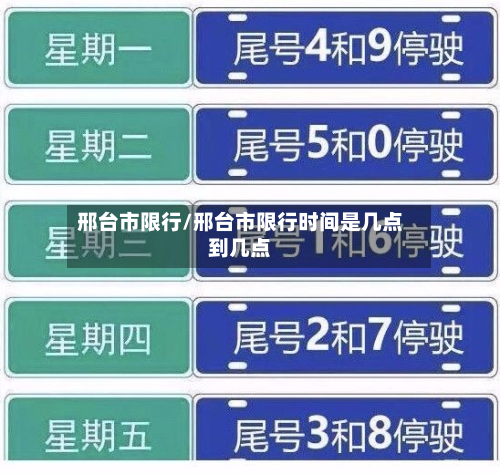邢台市限行/邢台市限行时间是几点到几点-第2张图片