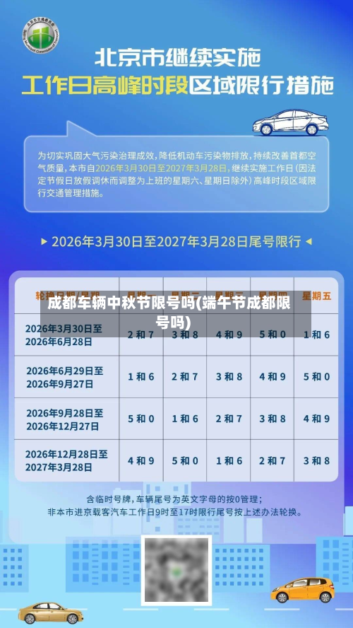 成都车辆中秋节限号吗(端午节成都限号吗)-第2张图片