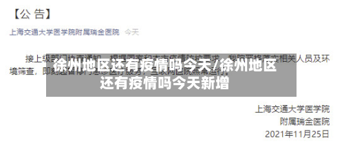 徐州地区还有疫情吗今天/徐州地区还有疫情吗今天新增-第2张图片
