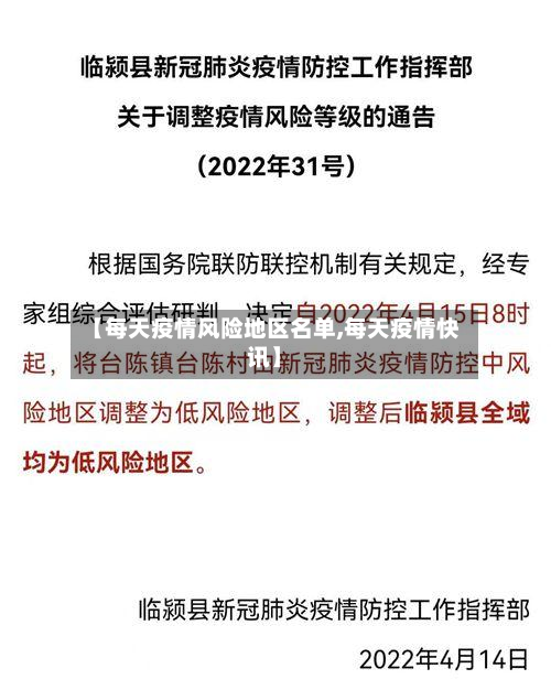 【每天疫情风险地区名单,每天疫情快讯】