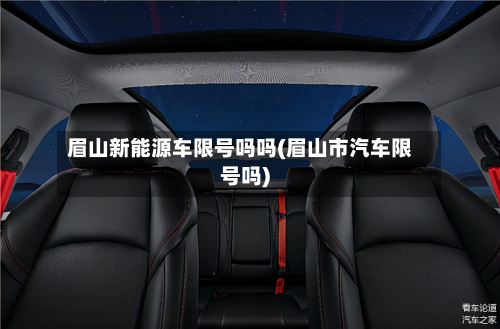眉山新能源车限号吗吗(眉山市汽车限号吗)-第3张图片