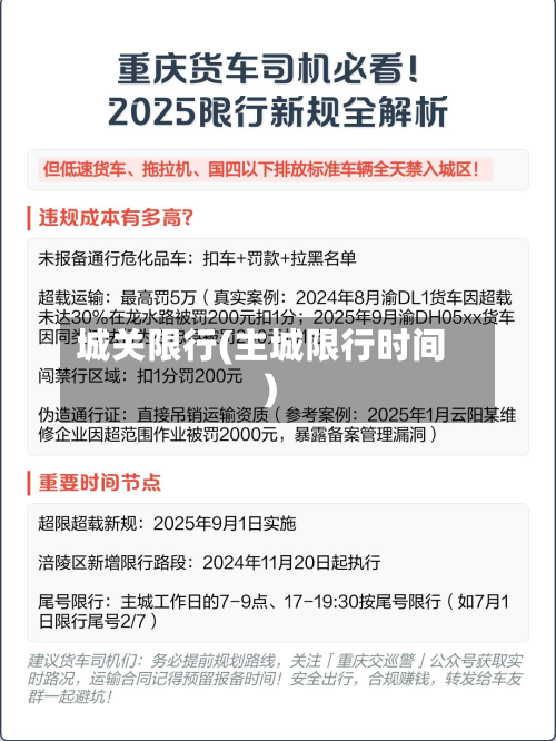 城关限行(主城限行时间)