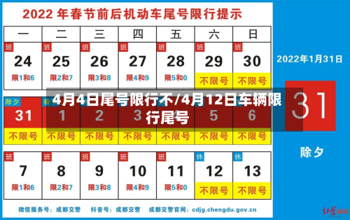4月4日尾号限行不/4月12日车辆限行尾号-第2张图片