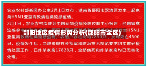 邵阳地区疫情形势分析(邵阳市全区)