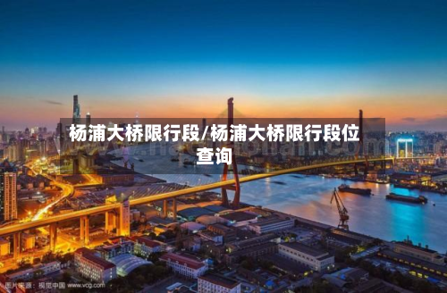 杨浦大桥限行段/杨浦大桥限行段位查询