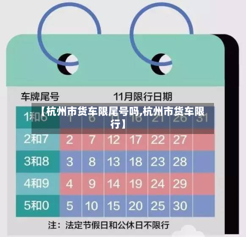【杭州市货车限尾号吗,杭州市货车限行】