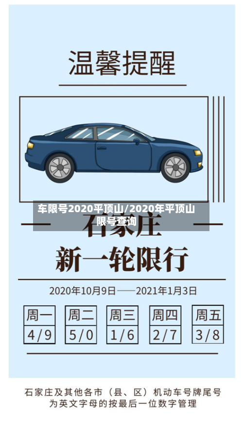 车限号2020平顶山/2020年平顶山限号查询