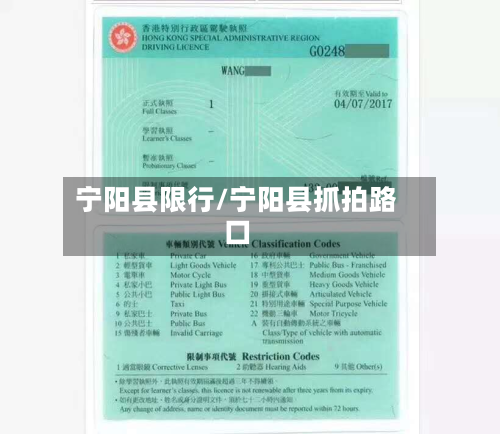 宁阳县限行/宁阳县抓拍路口