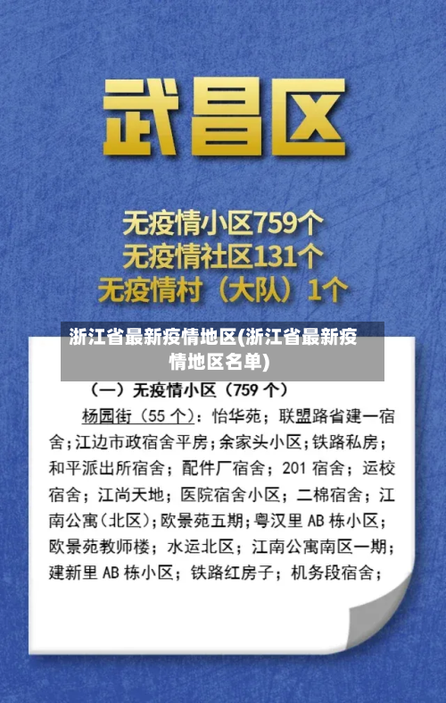 浙江省最新疫情地区(浙江省最新疫情地区名单)