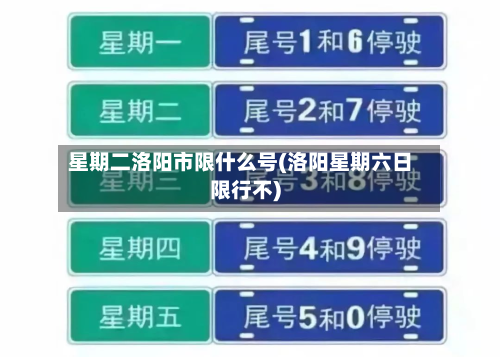 星期二洛阳市限什么号(洛阳星期六日限行不)-第2张图片