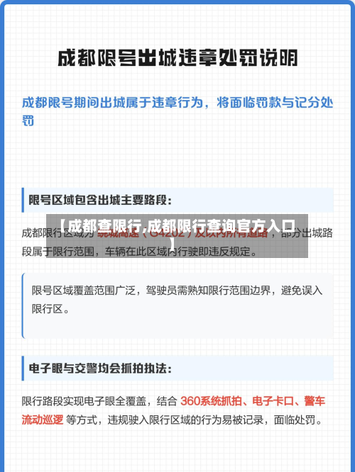 【成都查限行,成都限行查询官方入口】
