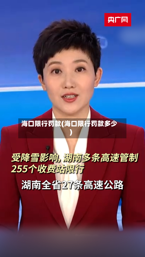 海口限行罚款(海口限行罚款多少)