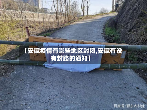 【安徽疫情有哪些地区封闭,安徽有没有封路的通知】-第2张图片