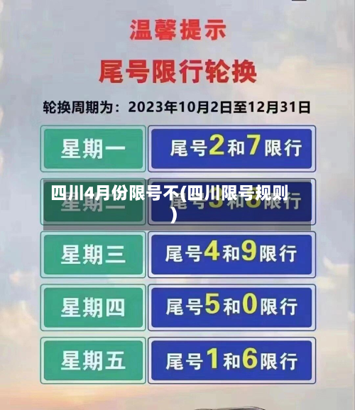 四川4月份限号不(四川限号规则)-第2张图片