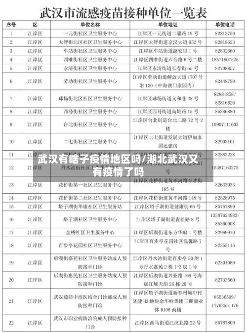 武汉有啥子疫情地区吗/湖北武汉又有疫情了吗-第3张图片