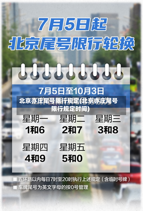 北京亦庄尾号限行规定(北京亦庄尾号限行规定时间)