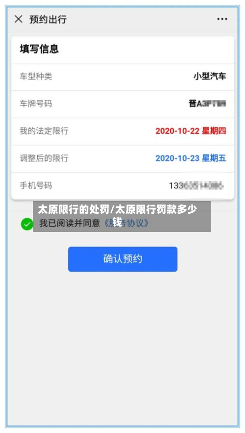 太原限行的处罚/太原限行罚款多少钱-第3张图片