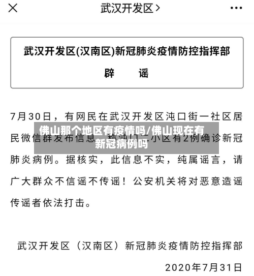 佛山那个地区有疫情吗/佛山现在有新冠病例吗-第2张图片
