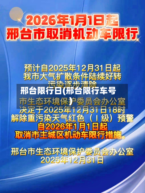 邢台限行日(邢台限行车号)-第3张图片