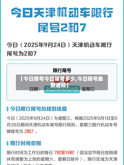 【今日限号今日限号多少,今日限号最新通知】-第3张图片