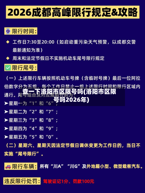 查一下洛阳市区限号吗(洛阳市区限号吗2026年)-第3张图片