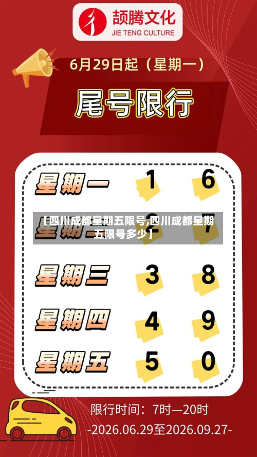 【四川成都星期五限号,四川成都星期五限号多少】