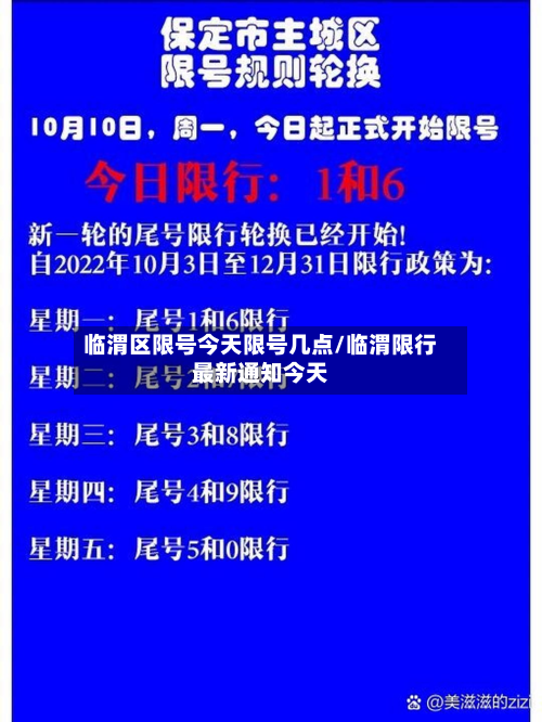 临渭区限号今天限号几点/临渭限行最新通知今天