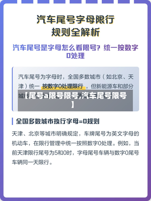 【尾号a限号限号,汽车尾号限号】