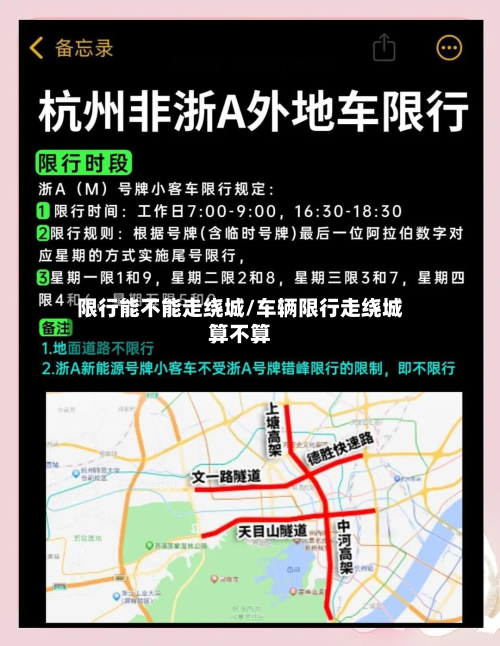 限行能不能走绕城/车辆限行走绕城算不算-第2张图片