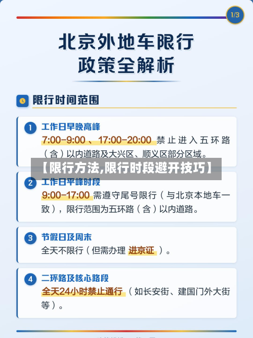 【限行方法,限行时段避开技巧】