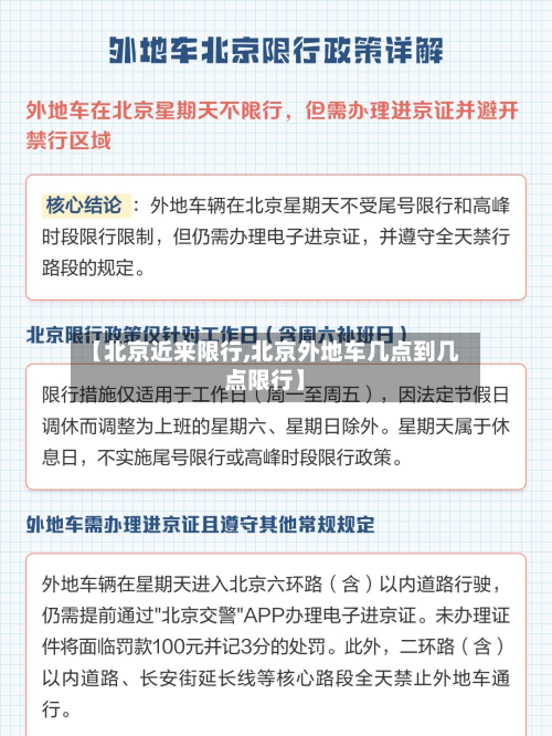 【北京近来限行,北京外地车几点到几点限行】-第2张图片