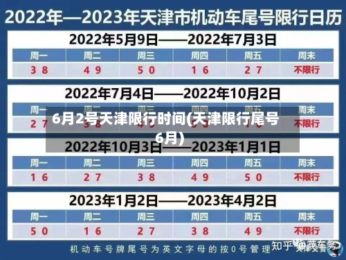 6月2号天津限行时间(天津限行尾号6月)