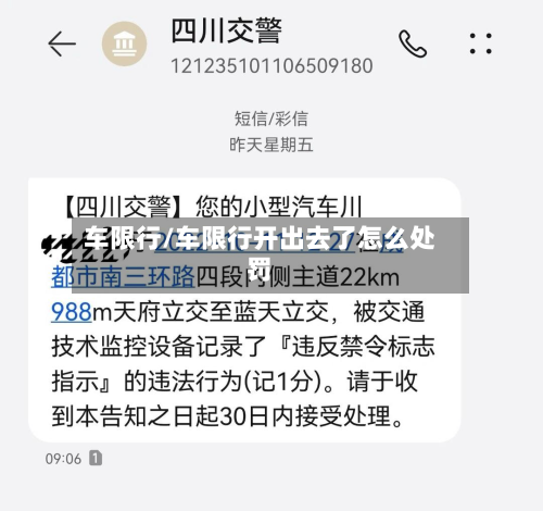 车限行/车限行开出去了怎么处罚-第3张图片