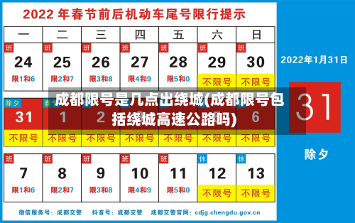 成都限号是几点出绕城(成都限号包括绕城高速公路吗)