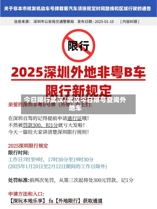 今日限行武汉/武汉今日限号查询外地车-第3张图片
