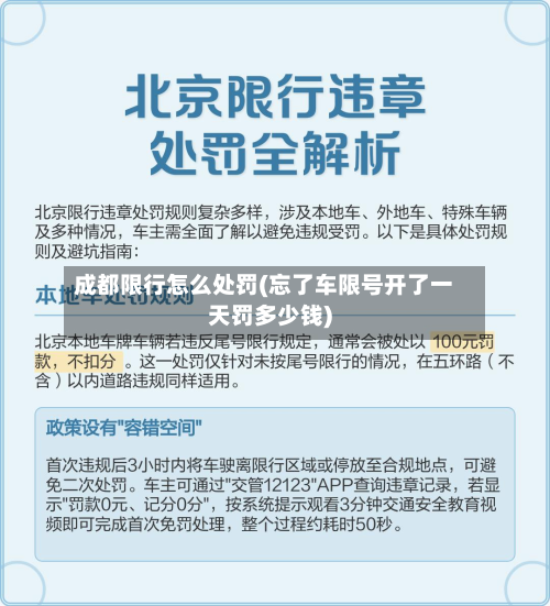 成都限行怎么处罚(忘了车限号开了一天罚多少钱)-第2张图片