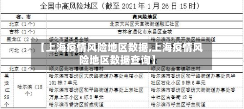 【上海疫情风险地区数据,上海疫情风险地区数据查询】-第2张图片