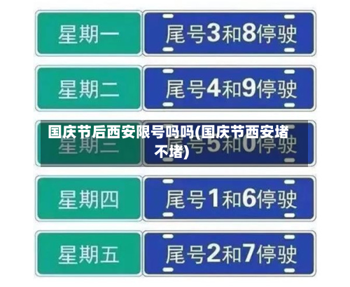 国庆节后西安限号吗吗(国庆节西安堵不堵)