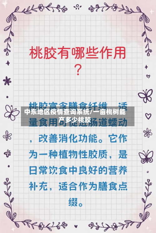 中东地区疫情查询系统/一亩桃树能产多少桃胶