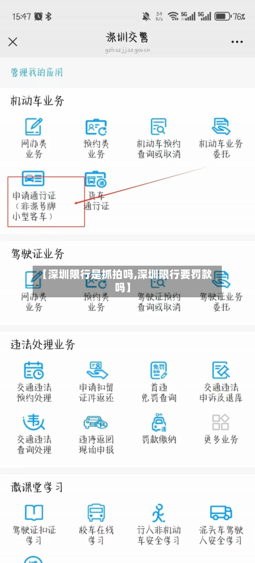 【深圳限行是抓拍吗,深圳限行要罚款吗】