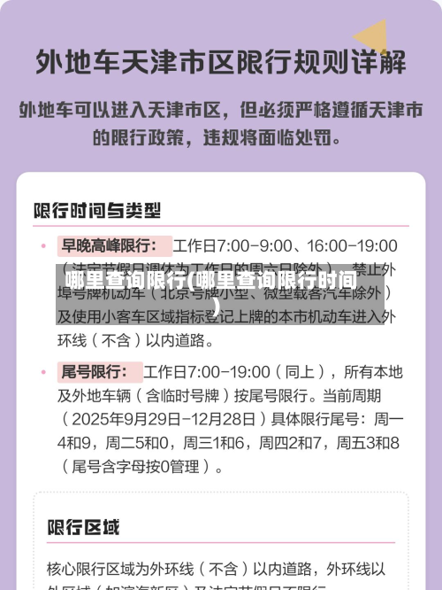 哪里查询限行(哪里查询限行时间)-第2张图片